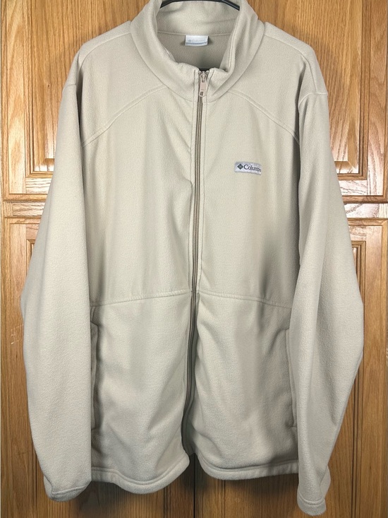 Columbia Other - Columbia Light Beige Full-Zip Fleece Jacket